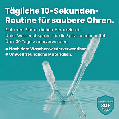Ohrenreiniger mit haftender Gelspitze