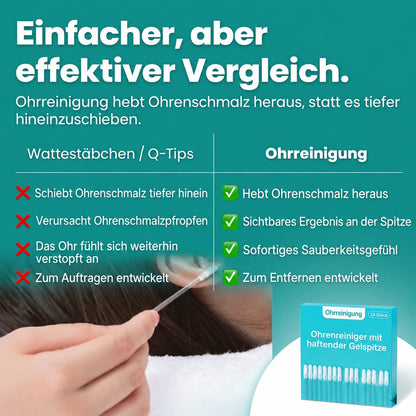 Ohrenreiniger mit haftender Gelspitze
