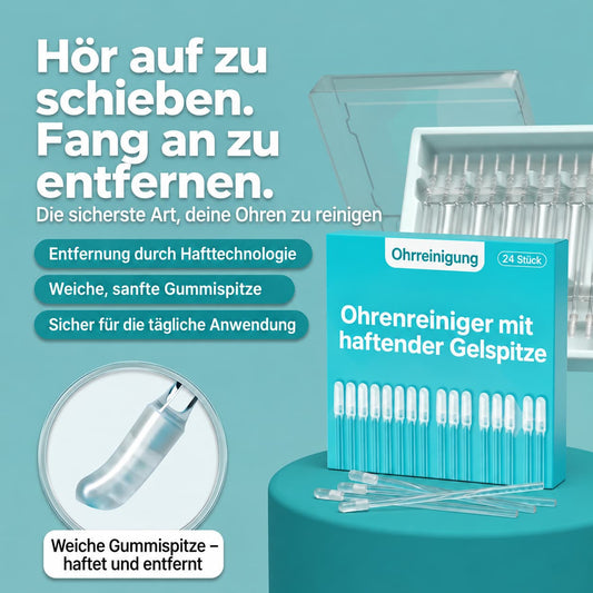 Ohrenreiniger mit haftender Gelspitze